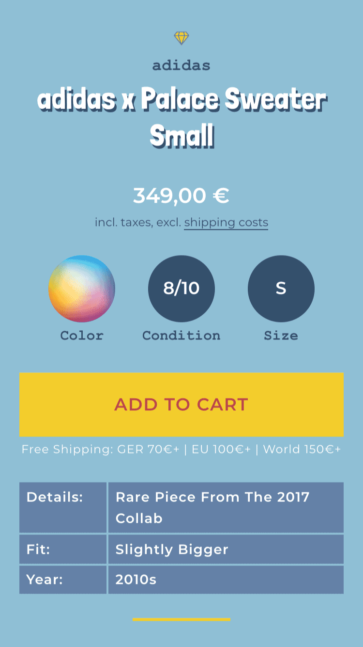 Shopify Produktseite