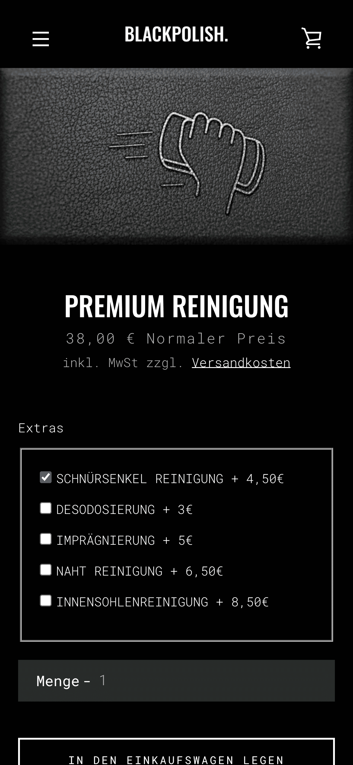 Shopify Beispiel - www.blackpolish.de