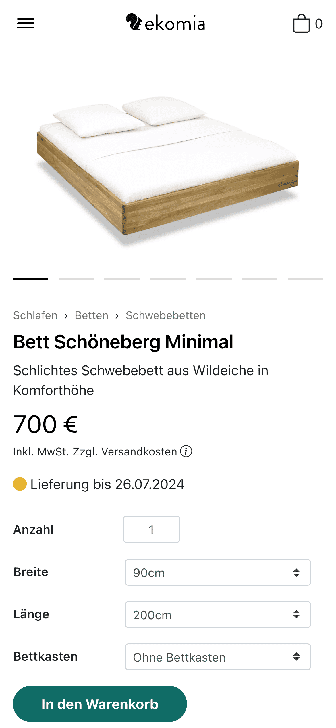 Shopify Beispiel - www.ekomia.de